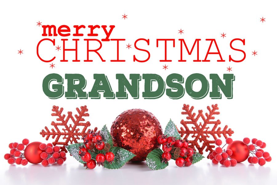 Merry Christmas Grandson